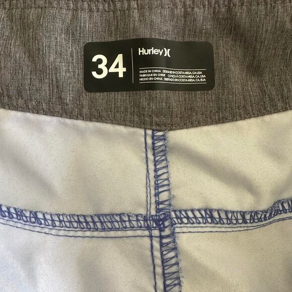 Hurley Men's Blue Swim-briefs-shorts - Picture 4 of 4
